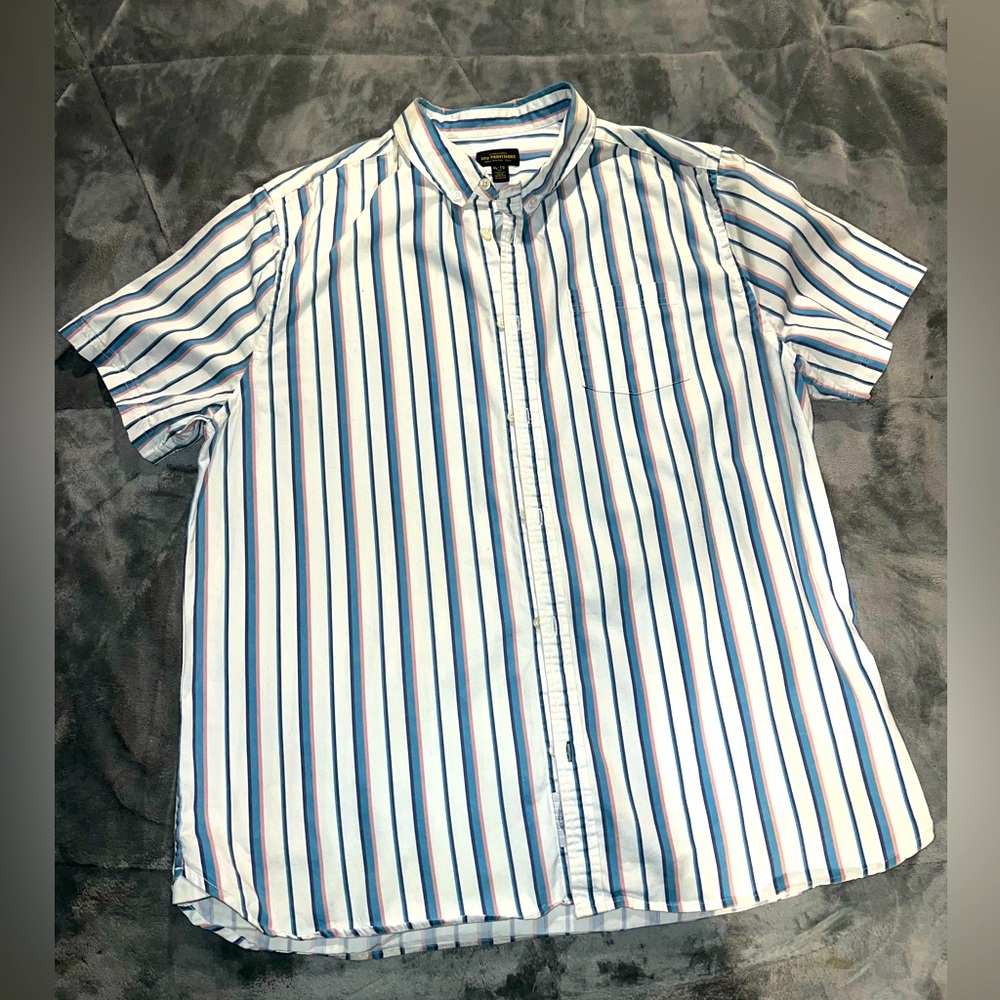 Striped Button Down Shirt - Size XL